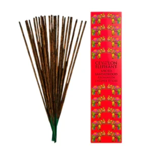 CEYLON ELEPHANT SPICED SANDALWOOD - AROMAVEDA INCENSE STICKS