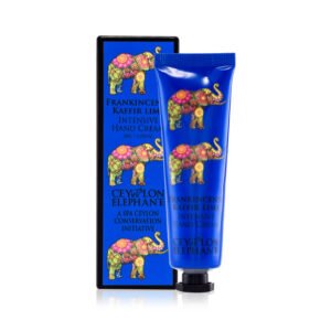 WEIHRAUCH, SANDELHOLZ UND KAFFIRLIMETTE AYURVEDA  HAND- UND NAGELCREME Serie "ELEPHANT"