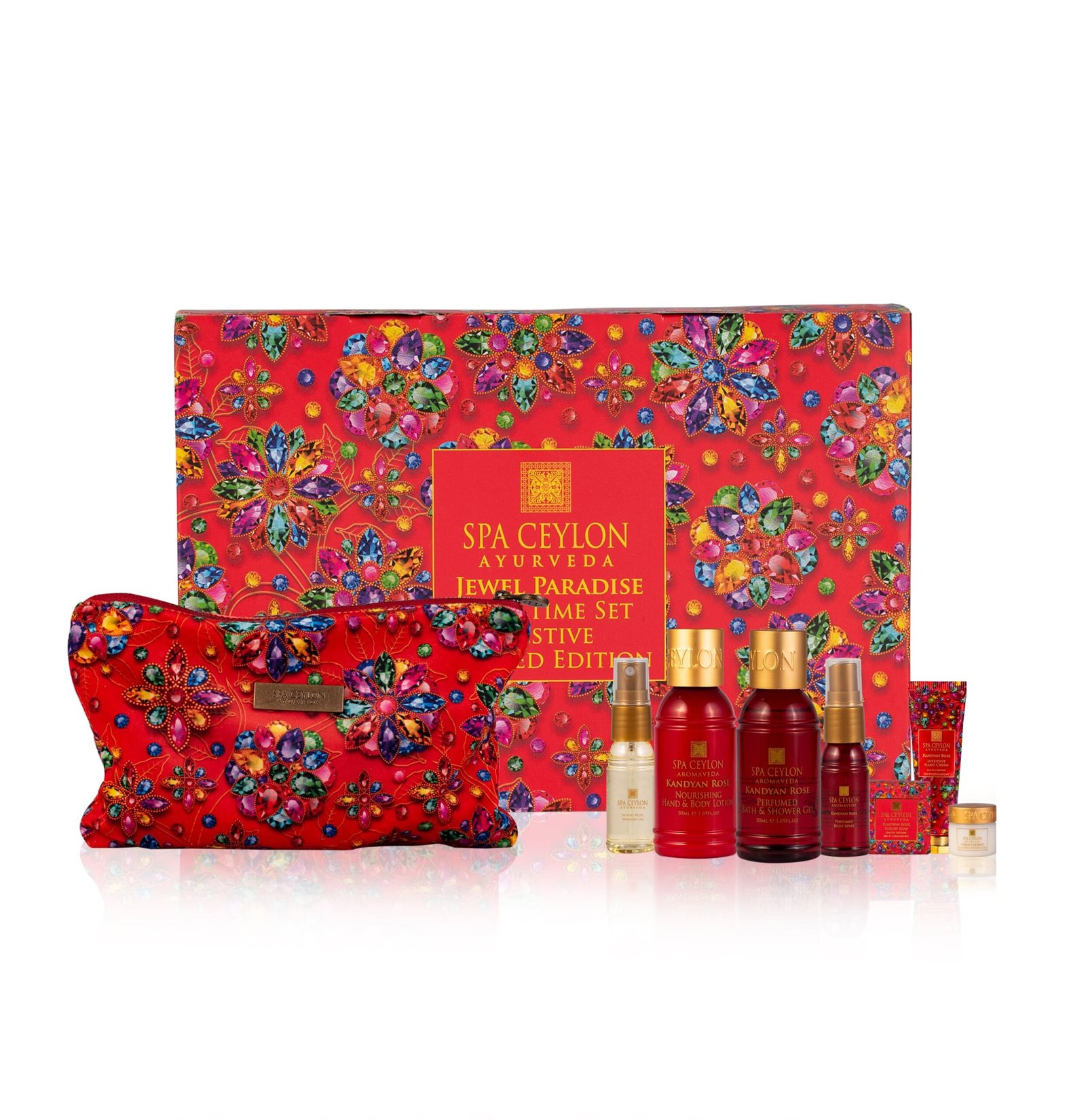 SPA CEYLON AYURVEDA LUXURY GIFT TIME SET BATH & BODY AUS DER GESCHENKSERIE "JEWEL PARADISE"