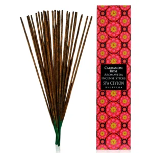 CEYLON CARDAMOM ROSE - AROMAVEDA INCENSE STICKS