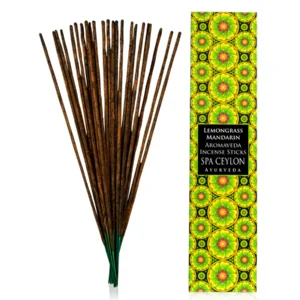 CEYLON LEMON GRASS & MANDARIN - AROMAVEDA INCENSE STICKS