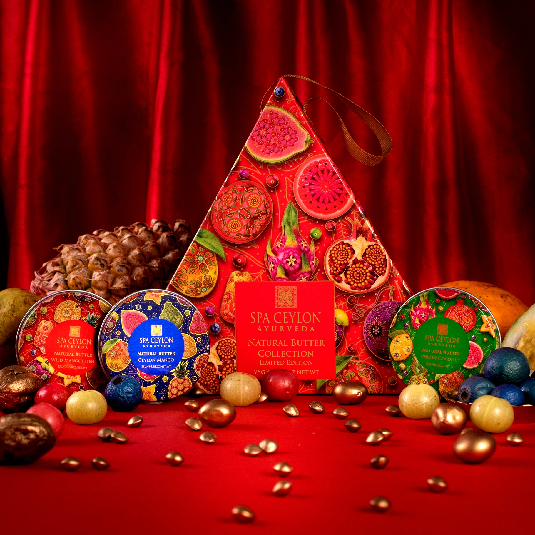 SPA CEYLON AYURVEDA NATURAL BUTTER COLLECTION AUS DER GESCHENKSERIE "TROPICAL FRUIT PARADISE"